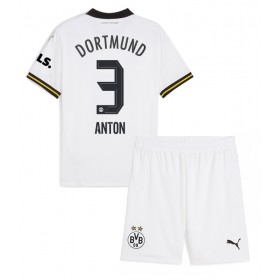 Borussia Dortmund Waldemar Anton #3 3rd Trikot 2024-25 Kurzarm (+ kurze hosen)